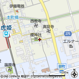 滋賀県長浜市大寺町605周辺の地図