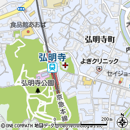 弘明寺周辺の地図