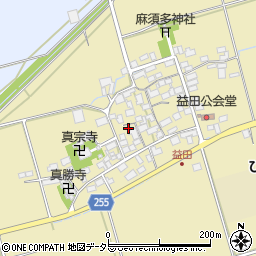 滋賀県長浜市益田町834周辺の地図