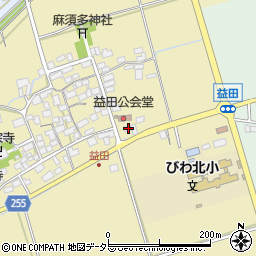 滋賀県長浜市益田町123周辺の地図