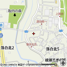 神奈川県綾瀬市落合北5丁目10周辺の地図
