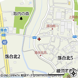 神奈川県綾瀬市落合北5丁目10-45周辺の地図