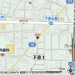 沓井周辺の地図