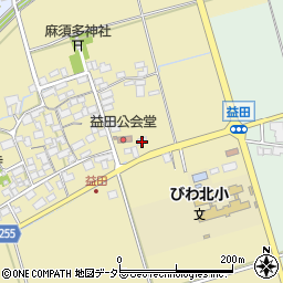 滋賀県長浜市益田町126周辺の地図