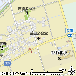 益田公会堂周辺の地図