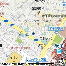 米子駅前パーキング周辺の地図