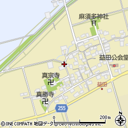 滋賀県長浜市益田町周辺の地図