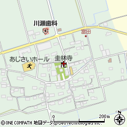圭林寺周辺の地図