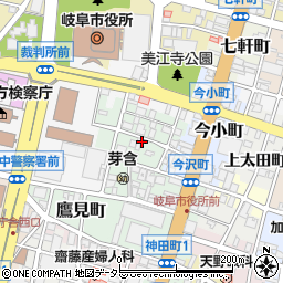 岐阜県岐阜市端詰町周辺の地図