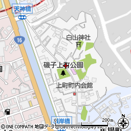神奈川県横浜市磯子区上町8-32周辺の地図