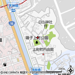神奈川県横浜市磯子区上町8-33周辺の地図