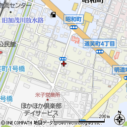 米子道笑町三郵便局周辺の地図