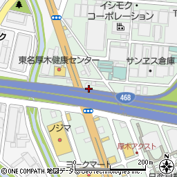 神奈川県厚木市岡田3丁目14周辺の地図