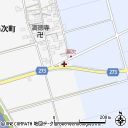 滋賀県長浜市湯次町121周辺の地図