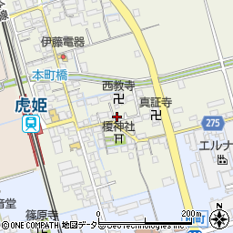 滋賀県長浜市大寺町519周辺の地図
