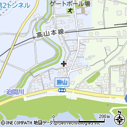 岐阜県加茂郡坂祝町勝山周辺の地図