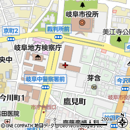 岐阜商工信用組合本店営業部周辺の地図