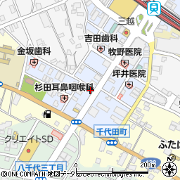 千葉県茂原市千代田町周辺の地図