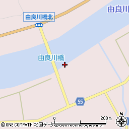 由良川橋周辺の地図