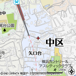 矢口台公園周辺の地図