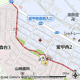 神奈川県厚木市愛甲西2丁目18周辺の地図
