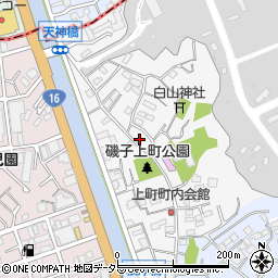 神奈川県横浜市磯子区上町8-36周辺の地図