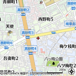 ローソン岐阜千石町店周辺の地図