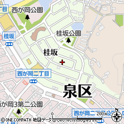 神奈川県横浜市泉区桂坂周辺の地図
