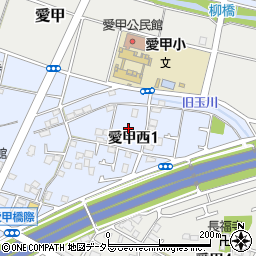 神奈川県厚木市愛甲西1丁目12周辺の地図