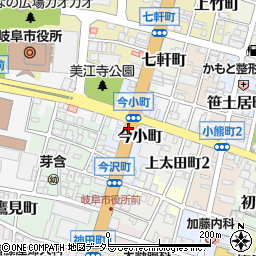 岐阜県岐阜市今小町周辺の地図
