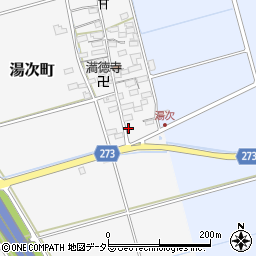 滋賀県長浜市湯次町110周辺の地図