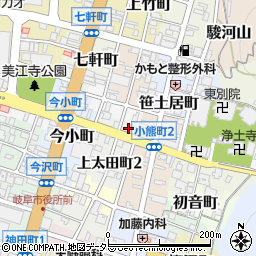 岐阜県味噌醤油工業協組周辺の地図