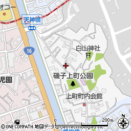 神奈川県横浜市磯子区上町8-38周辺の地図