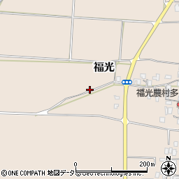 鳥取県倉吉市福光周辺の地図