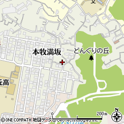 神奈川県横浜市中区本牧満坂176周辺の地図