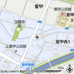 神奈川県厚木市愛甲西1丁目7周辺の地図