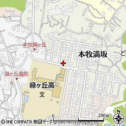 神奈川県横浜市中区本牧満坂87周辺の地図