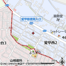 神奈川県厚木市愛甲西2丁目19周辺の地図