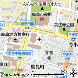 岐阜地方裁判所　総務課周辺の地図