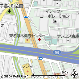 神奈川県厚木市岡田3丁目15周辺の地図