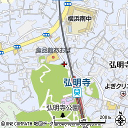プリントスーパー弘明寺周辺の地図