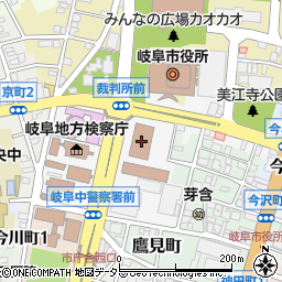 岐阜地方裁判所周辺の地図