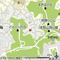 神奈川県横浜市中区本牧満坂13周辺の地図
