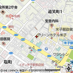 鳥取県米子市万能町215周辺の地図