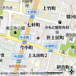 岐阜県岐阜市室町周辺の地図