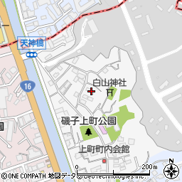 神奈川県横浜市磯子区上町8-6周辺の地図