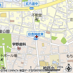 日吉神社東周辺の地図