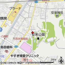 島根県安来市安来町1366周辺の地図