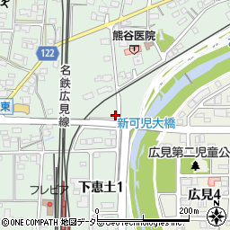 岐阜県可児市下恵土252周辺の地図