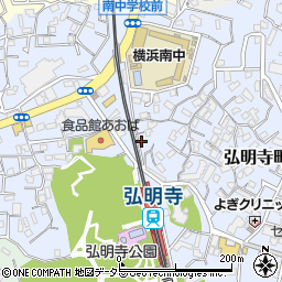 弘明寺音楽院周辺の地図